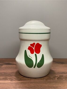 Vintage 1980s Treasure Craft by Nina Red Tulip Replacement Shaker